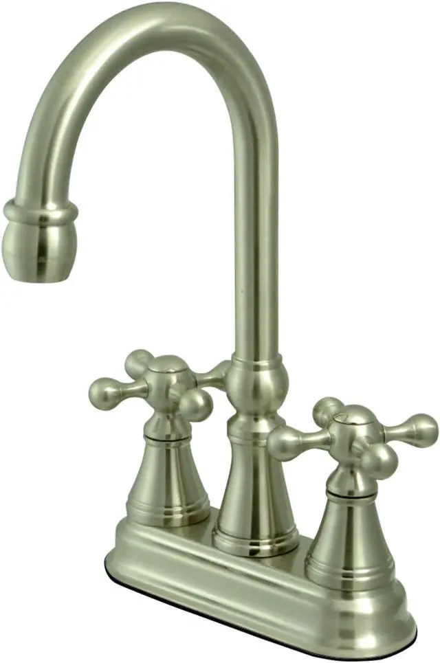 Main image of Kingston Brass KS2498KX Governor Bar Faucet Without Pop-Up, Brushed Nickel