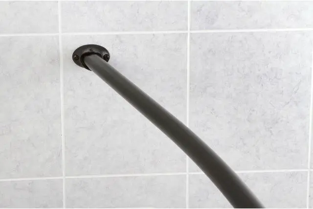 Alt view image 12 of 12 - Kingston Brass CC3175 Vintage Adjustable Hotel Curved Shower Rod
