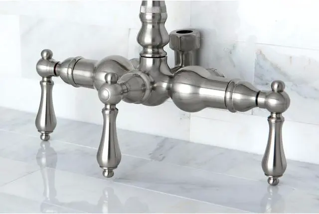 Alt view image 9 of 10 - Kingston Brass ABT200-8 Goose Neck Faucet with Back Outlet & Diverter