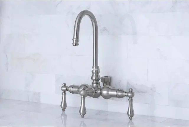 Alt view image 8 of 10 - Kingston Brass ABT200-8 Goose Neck Faucet with Back Outlet & Diverter