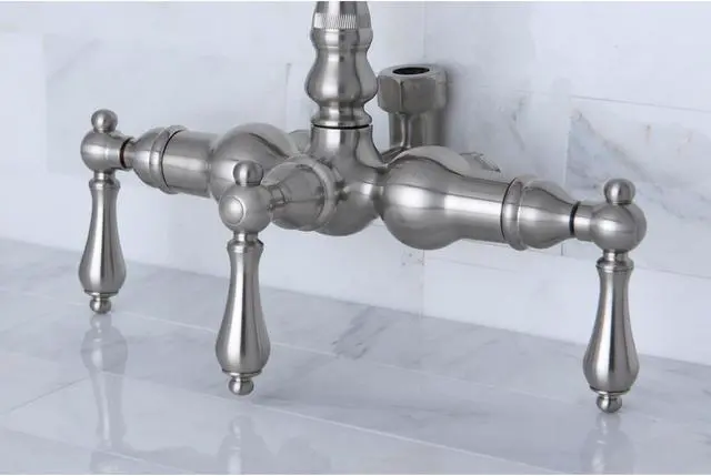 Alt view image 10 of 10 - Kingston Brass ABT200-8 Goose Neck Faucet with Back Outlet & Diverter