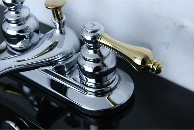 Alt view image 9 of 10 - Kingston Brass KB604AL Two Handle 4" Centerset Lavatory Faucet with Retail Pop-u