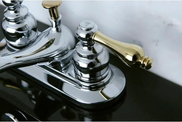 Alt view image 10 of 10 - Kingston Brass KB604AL Two Handle 4" Centerset Lavatory Faucet with Retail Pop-u