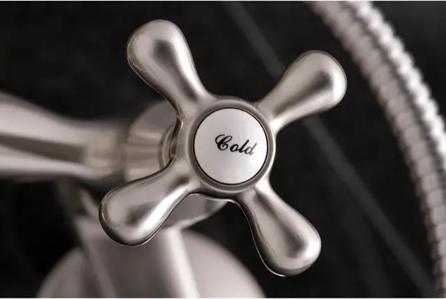 Alt view image 5 of 7 - Kingston Brass Ks265Sn Tub Mount Clawfoot Tub Faucet - Satin Nickel Finish