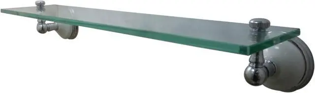 Alt view image 6 of 9 - VICTORIAN GLASS SHELF-Chrome Finish
