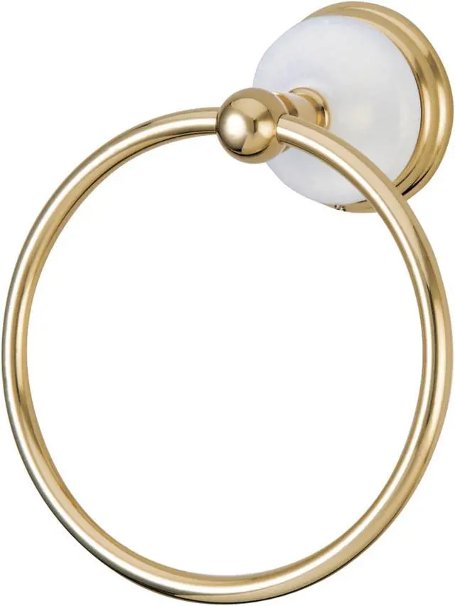 Alt view image 9 of 9 - Kingston Brass BA1114PB Victorian Towel Ring, Polished Brass