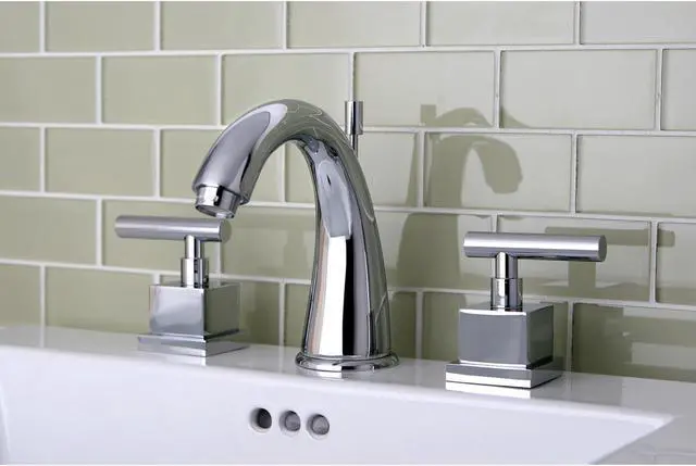 Alt view image 6 of 7 - CLAREMONT 8 WIDE SPREAD LAV FCT W/BRS POP-UP-Chrome Finish