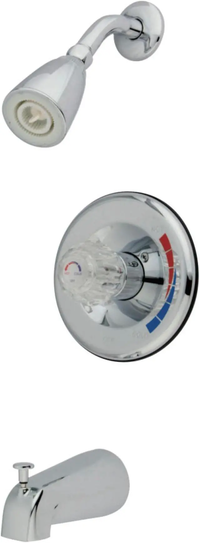 Alt view image 3 of 3 - Kingston Brass KB681 Single Handle Tub & Shower Faucet