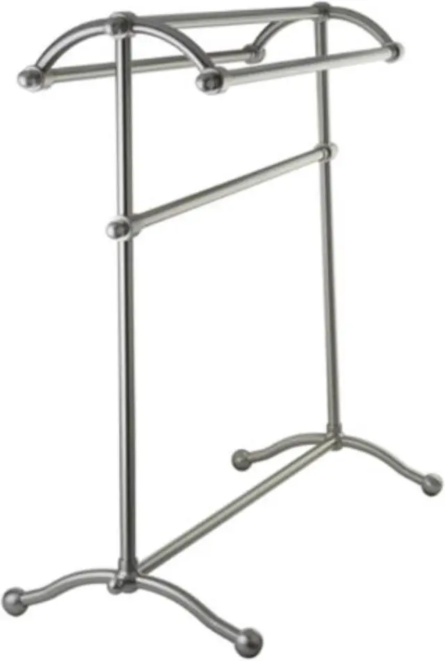 Alt view image 7 of 7 - Kingston Brass SCC2298 Pedestal Towel Rack, Satin Nickel