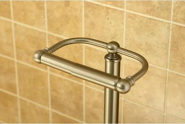 Alt view image 12 of 12 - CLASSIC PEDESTAL PAPER HOLDER-Satin Nickel Finish