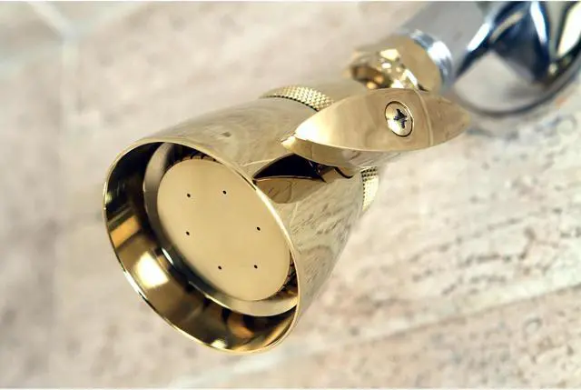 Alt view image 7 of 7 - Kingston Brass K132A2 2-.25 Inch Diameter Brass Shower Head - Polished Brass