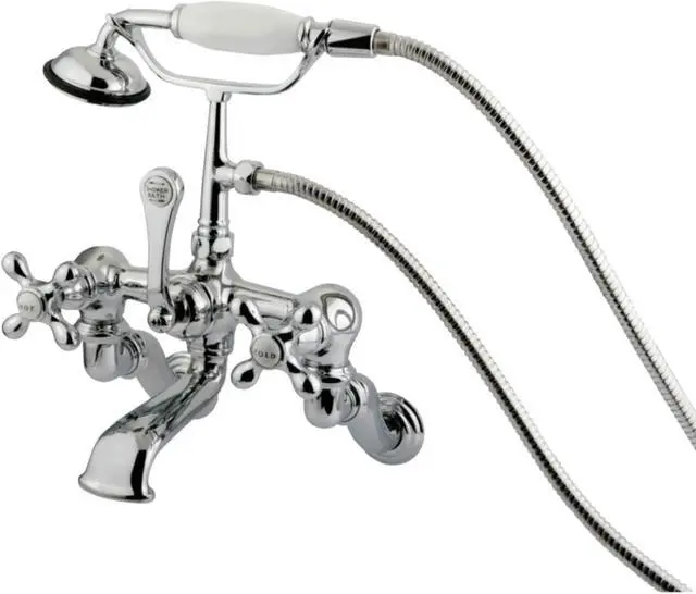 Alt view image 4 of 4 - Kingston Brass Cc464T1 Clawfoot Tub Filler With Hand Shower - Polished Chrome Finish