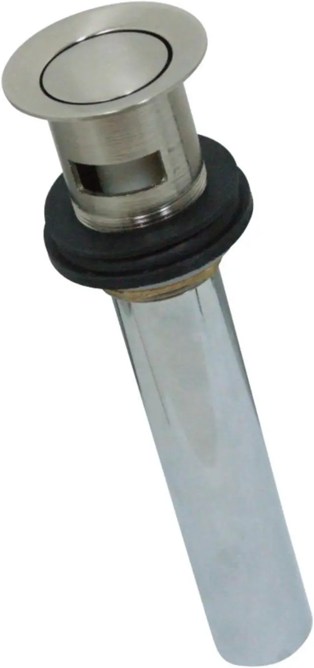 Alt view image 2 of 2 - KINGSTON BRASS KB8108 Brass, Bathroom Sink Drain, Push Pop-Up Drain with