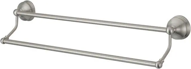 Alt view image 5 of 5 - Kingston Brass BA116318SN Vintage 18 in. Dual Towel Bar, Satin Nickel