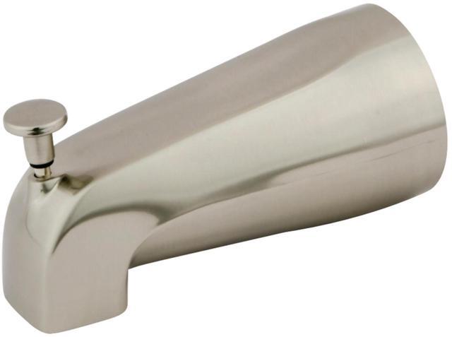 Main image of Kingston Brass K188A8 5-1/4 Inch Zinc Tub Spout with Diverter, Brushed Nickel