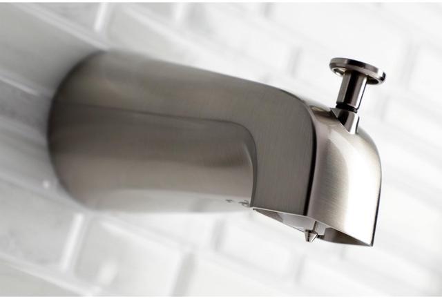 Alt view image 2 of 3 - Kingston Brass K188A8 5-1/4 Inch Zinc Tub Spout with Diverter, Brushed Nickel