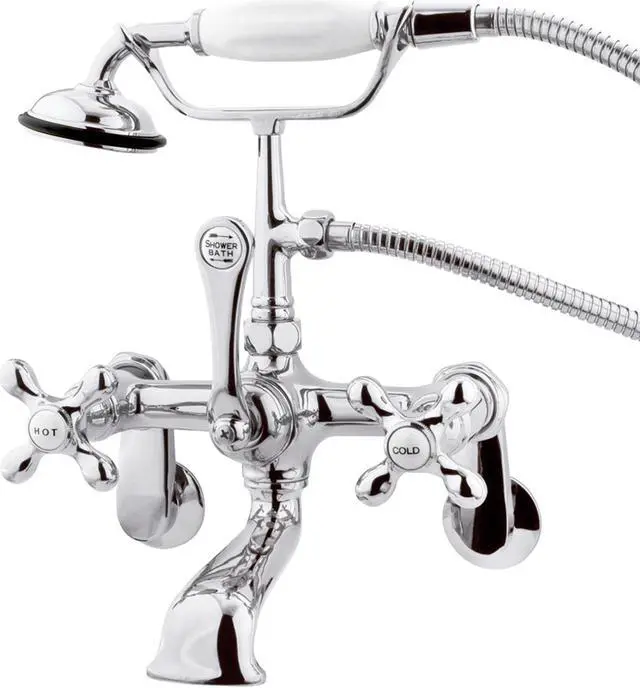 Alt view image 8 of 8 - LEG TUB FILLER W. HAND SHOWER CP, (1) CCMX1H (1)-Chrome Finish