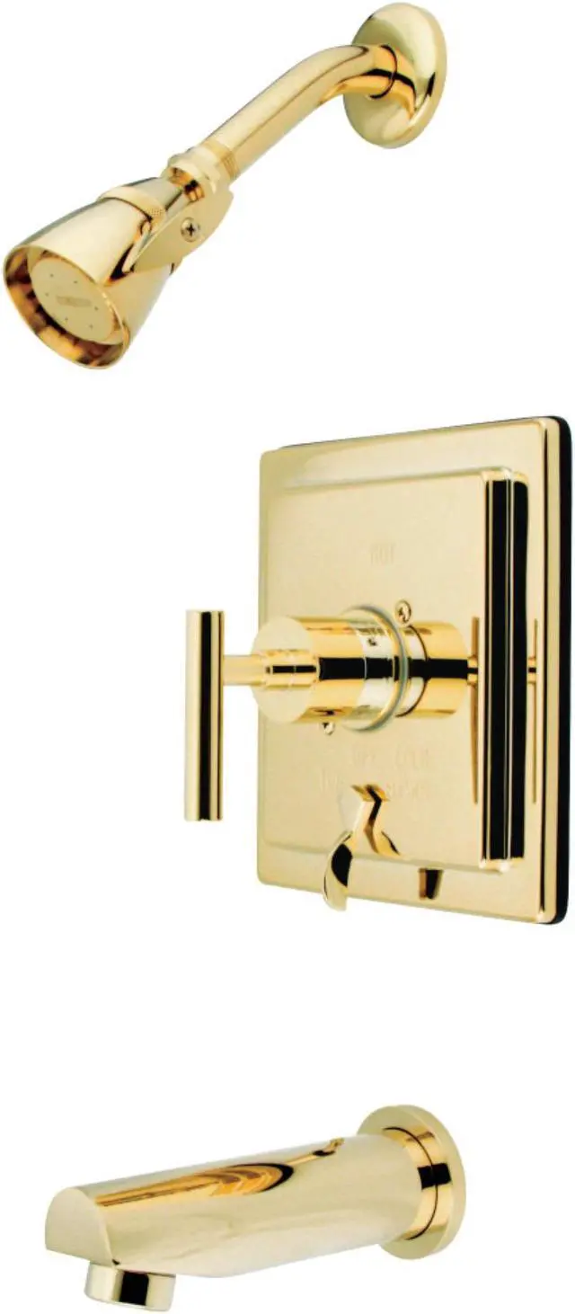 Alt view image 4 of 4 - Kingston Brass KB86520CML Single Handle Tub & Shower Faucet