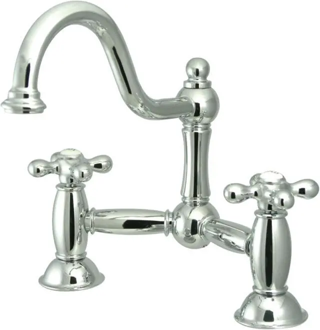 Alt view image 9 of 10 - Two Handle 8" Widespread Lavatory Faucet with Brass Pop-up in Chrome by Kingston Brass