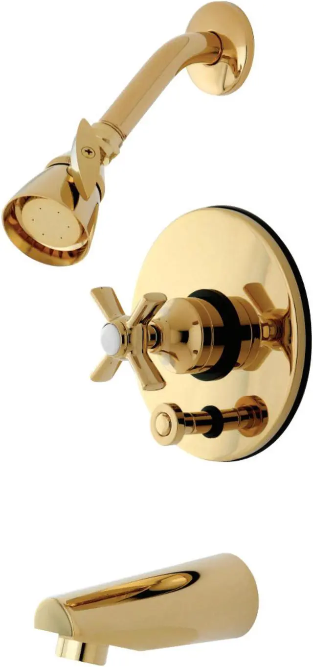 Alt view image 3 of 3 - Kingston Brass KB86920ZX Tub/Shower Faucet Polished Brass