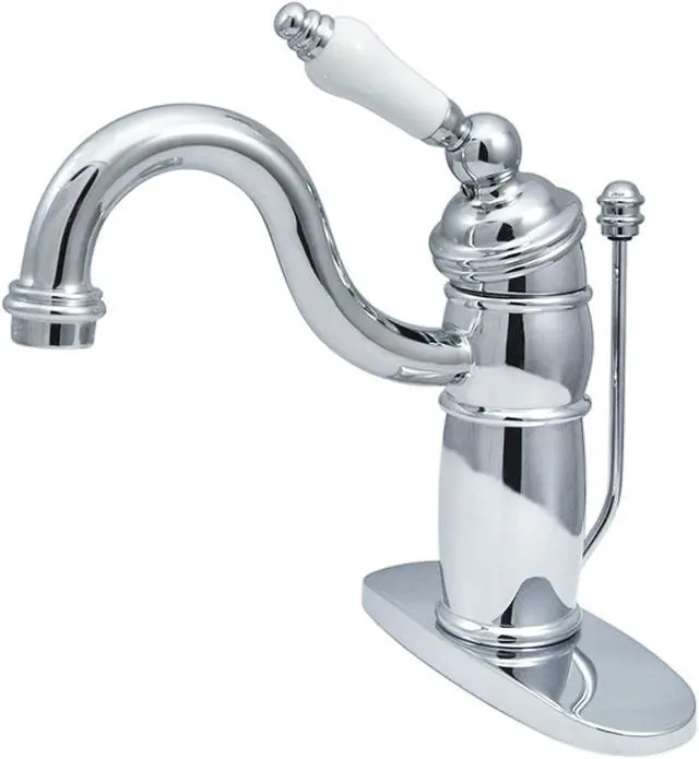Alt view image 6 of 6 - Victorian Mono Block Lavatory FCT (washerless),w/PL HDL-Chrome Finish