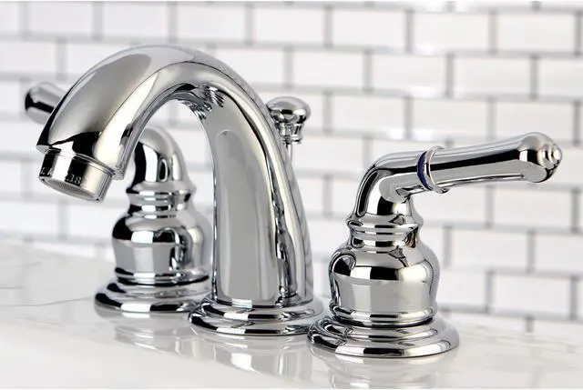 Alt view image 8 of 8 - Kingston Brass KB911 Two Handle 4" to 8" Mini Widespread Lavatory Faucet with Re