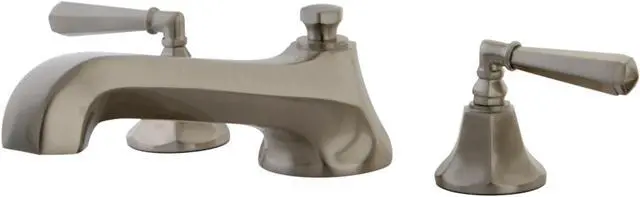 Alt view image 6 of 6 - METROPOLITAN ROMAN TUB FILLER SN, METAL LEVER-HL-Satin Nickel Finish