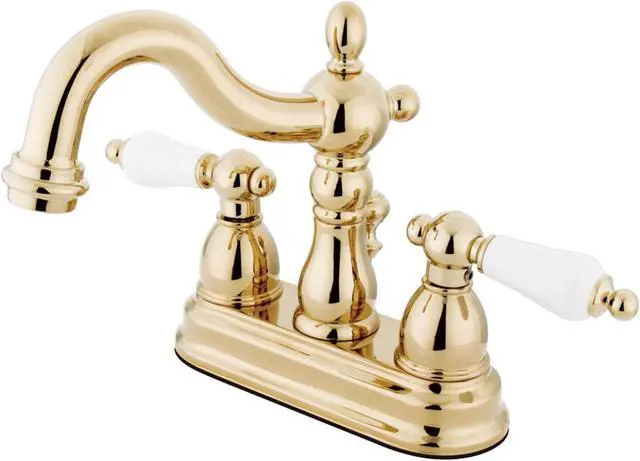 Alt view image 3 of 4 - Kingston Brass KB1602PL Two Handle 4 in. Centerset Lavatory Faucet with Retail Pop-up
