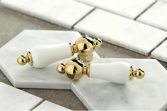 Alt view image 4 of 4 - Kingston Brass KB1602PL Two Handle 4 in. Centerset Lavatory Faucet with Retail Pop-up