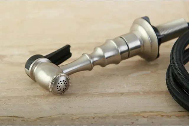 Alt view image 6 of 8 - Kingston Brass KBSPR18 Gourmetier Kitchen Faucet Sprayer for KS1798ALBS, Satin Nickel
