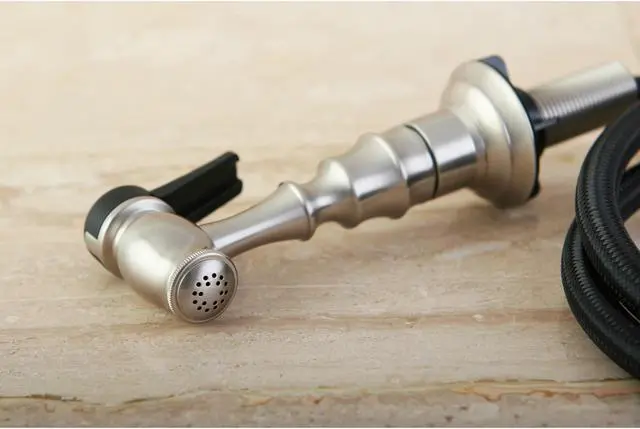 Alt view image 8 of 8 - Kingston Brass KBSPR18 Gourmetier Kitchen Faucet Sprayer for KS1798ALBS, Satin Nickel