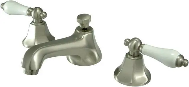 Alt view image 10 of 14 - Kingston Brass KS4468PL 8 Inch -18 Inch Widespread Lavatory Faucet - Satin Nickel