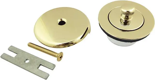 Alt view image 4 of 4 - Kingston Brass DLT5301A2 Lift and Turn Tub Drain Kit, Polished Brass