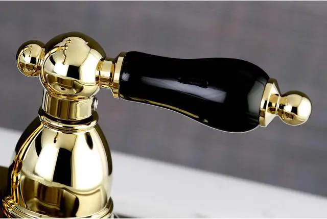 Alt view image 4 of 6 - Kingston Brass KB1492PKL 4 in. Centerset Bar Faucet, Polished Brass