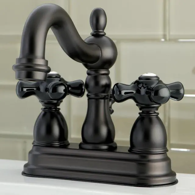 Alt view image 4 of 5 - KINGSTON BRASS KB1605PKX 4" Centerset Bathroom Faucet, Oil Rubbed Bronze