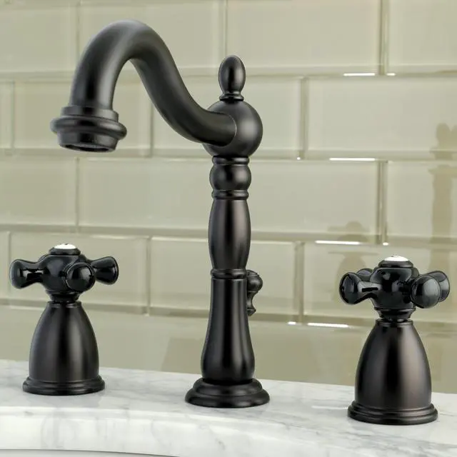 Alt view image 4 of 7 - KINGSTON BRASS KB1975PKX 8" Widespread Bathroom Faucet, Oil Rubbed Bronze