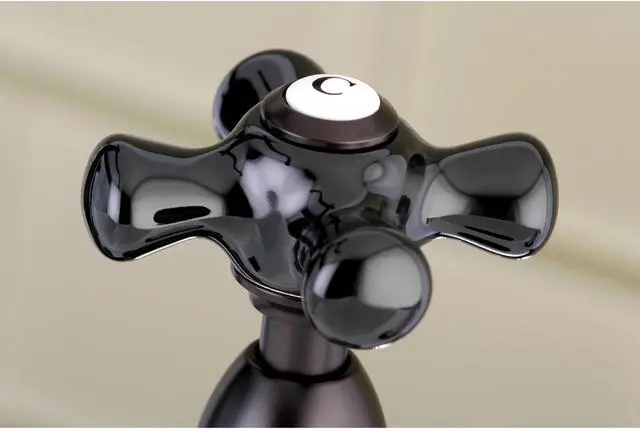 Alt view image 6 of 8 - Kingston Brass KS1275PKXBS 8" Centerset Kitchen Faucet with Brass Sprayer, ORB