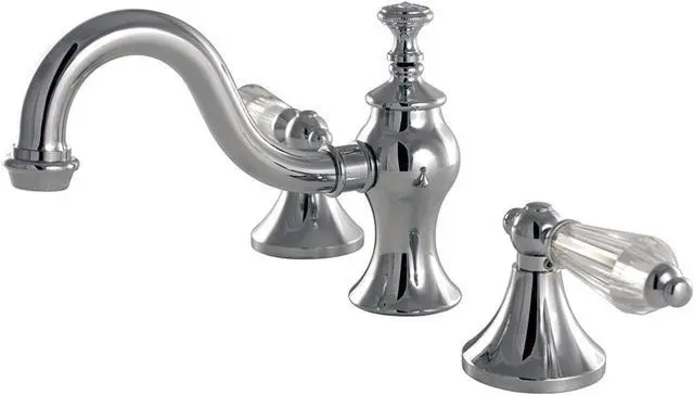 Alt view image 6 of 9 - Kingston Brass KC7161WLL Widespread Lavatory Faucet with Brass Pop-Up, Chrome