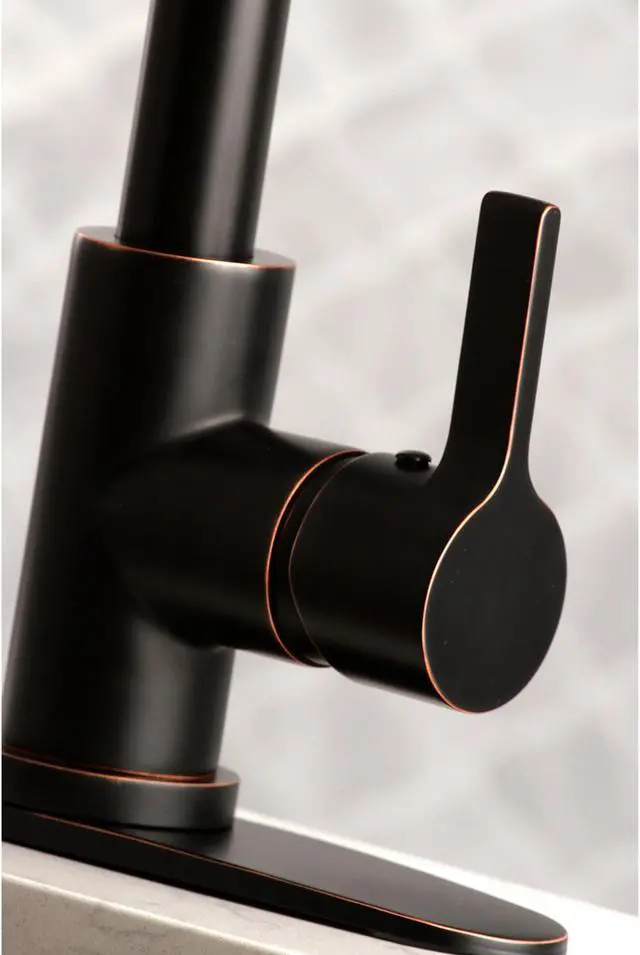 Alt view image 11 of 13 - Gourmetier LS8726CTL Modern Continental Single-Handle Pull-Down Kitchen Faucet - Naples Bronze