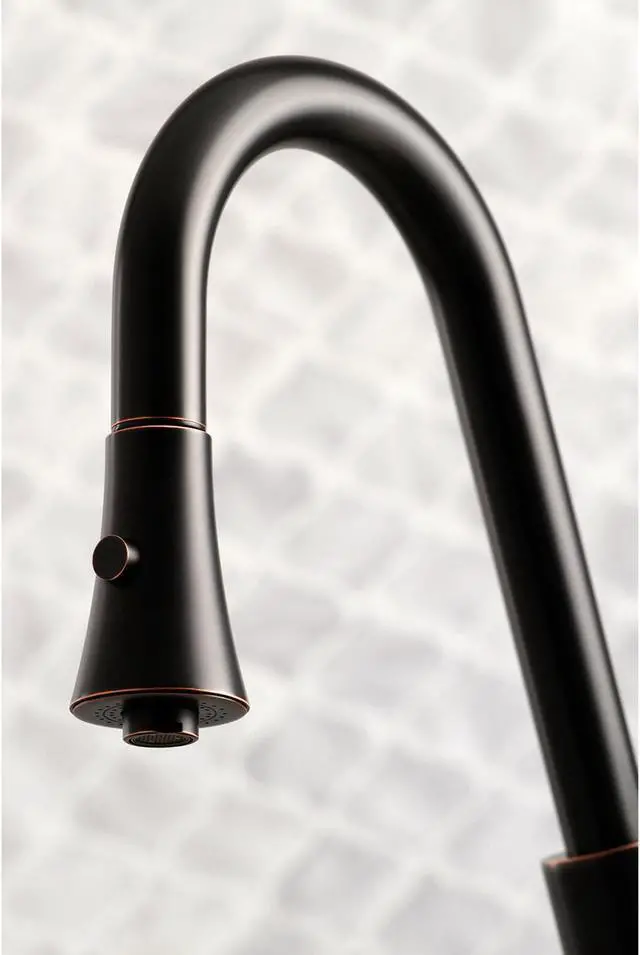 Alt view image 13 of 13 - Gourmetier LS8726CTL Modern Continental Single-Handle Pull-Down Kitchen Faucet - Naples Bronze