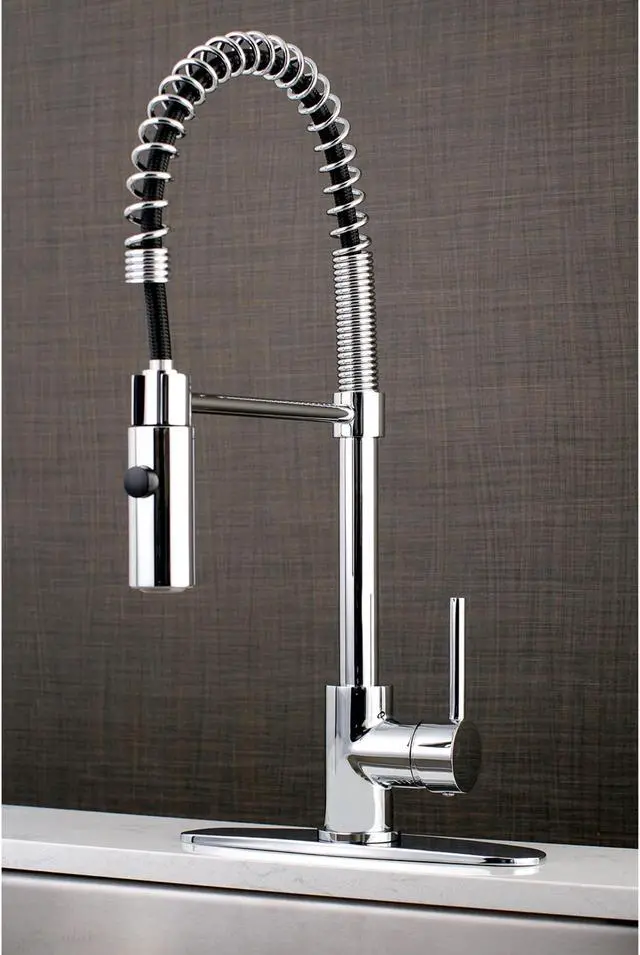 Alt view image 11 of 12 - GOURMETIER LS8771DL LS8771DL Concord Sgl-Handle Pre-Rinse Kitchen Faucet,
