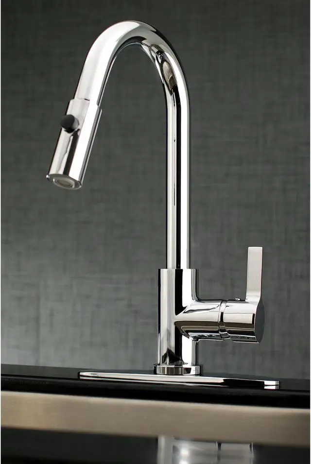 Alt view image 10 of 12 - Gourmetier LS8781CTL Continental Kitchen Faucet with Pull-Down Sprayer, Polished Chrome