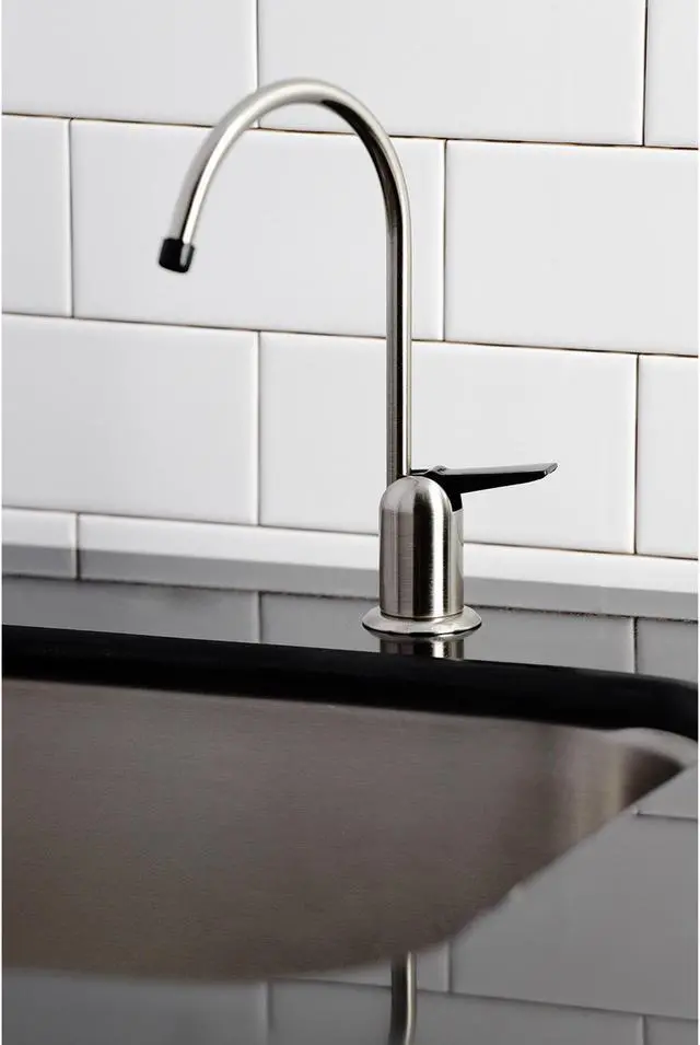 Alt view image 12 of 12 - Kingston Brass K6194 Americana Single-Handle Water Filtration Faucet, Brushed Black Stainless Steel