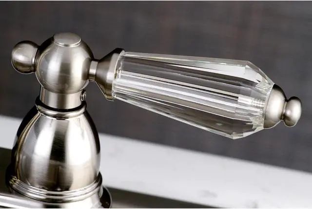 Alt view image 4 of 6 - Kingston Brass KB1498WLL 4 in. Centerset Bar Faucet, Satin Nickel