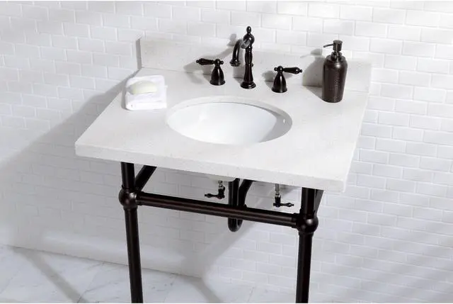 Alt view image 6 of 8 - HERTIAGE WIDE SPREAD LAV FCT ORB, METAL LEVER-Oil Rubbed Bronze Finish