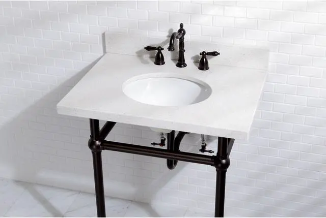 Alt view image 8 of 8 - HERTIAGE WIDE SPREAD LAV FCT ORB, METAL LEVER-Oil Rubbed Bronze Finish