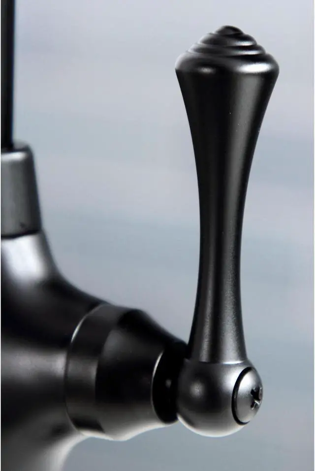 Alt view image 9 of 12 - Kingston Brass KS3190BL Vintage Single Handle Water Filtration Faucet, Matte Black