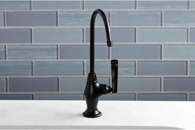 Alt view image 12 of 12 - Kingston Brass KS3190FL Royale Single Handle Water Filtration Faucet, Matte Black