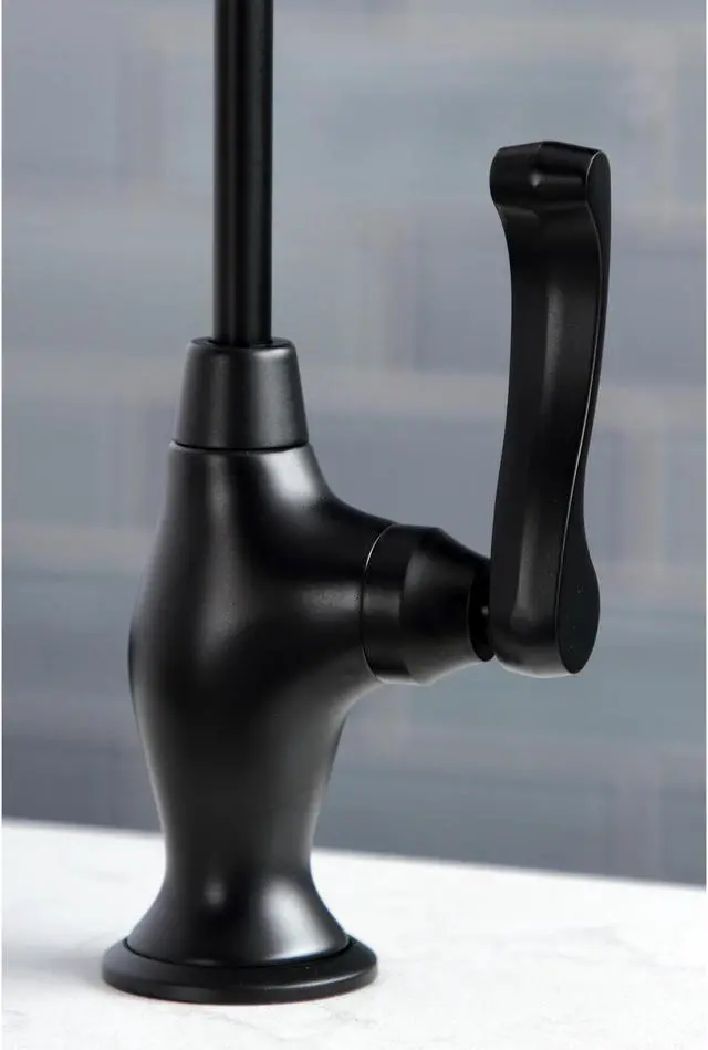 Alt view image 11 of 12 - Kingston Brass KS3190FL Royale Single Handle Water Filtration Faucet, Matte Black