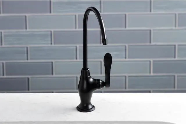 Alt view image 12 of 12 - Kingston Brass KS3190NFL NuWave French Single Handle Water Filtration Faucet, Matte Black